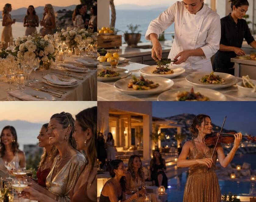 goldenorcatravel private events in greece luxury